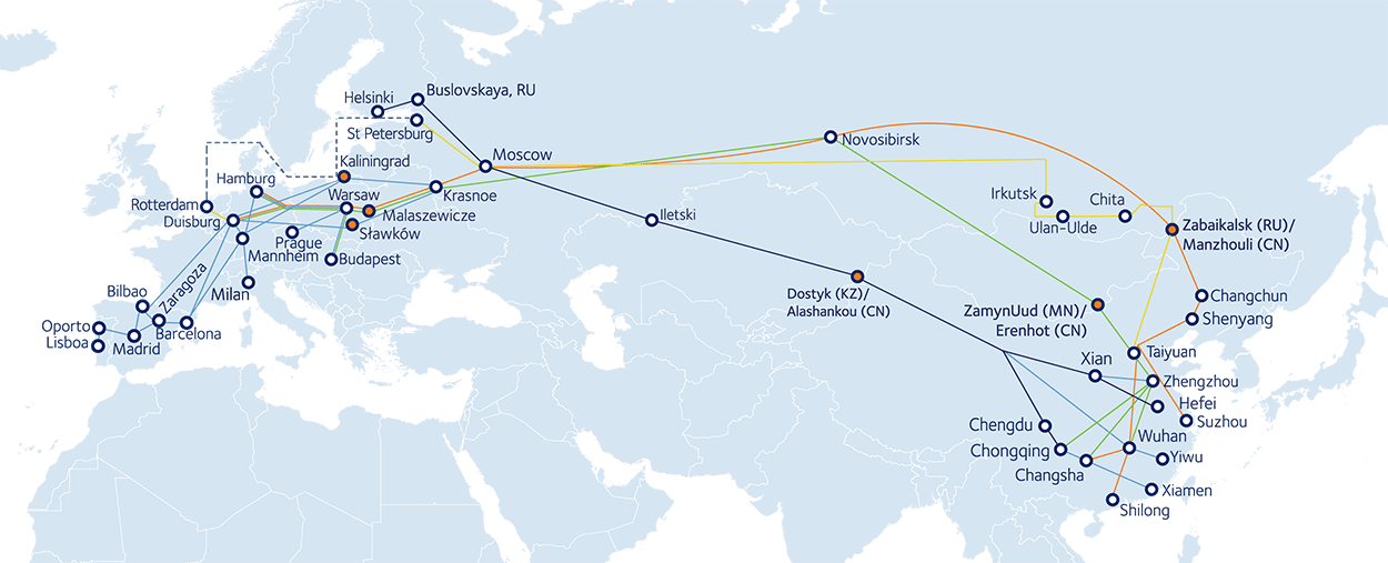 mapa china spain rail fcl
